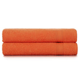 Orange 100% Cotton Towel Set